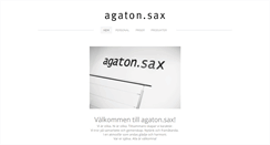 Desktop Screenshot of agatonsax.eu